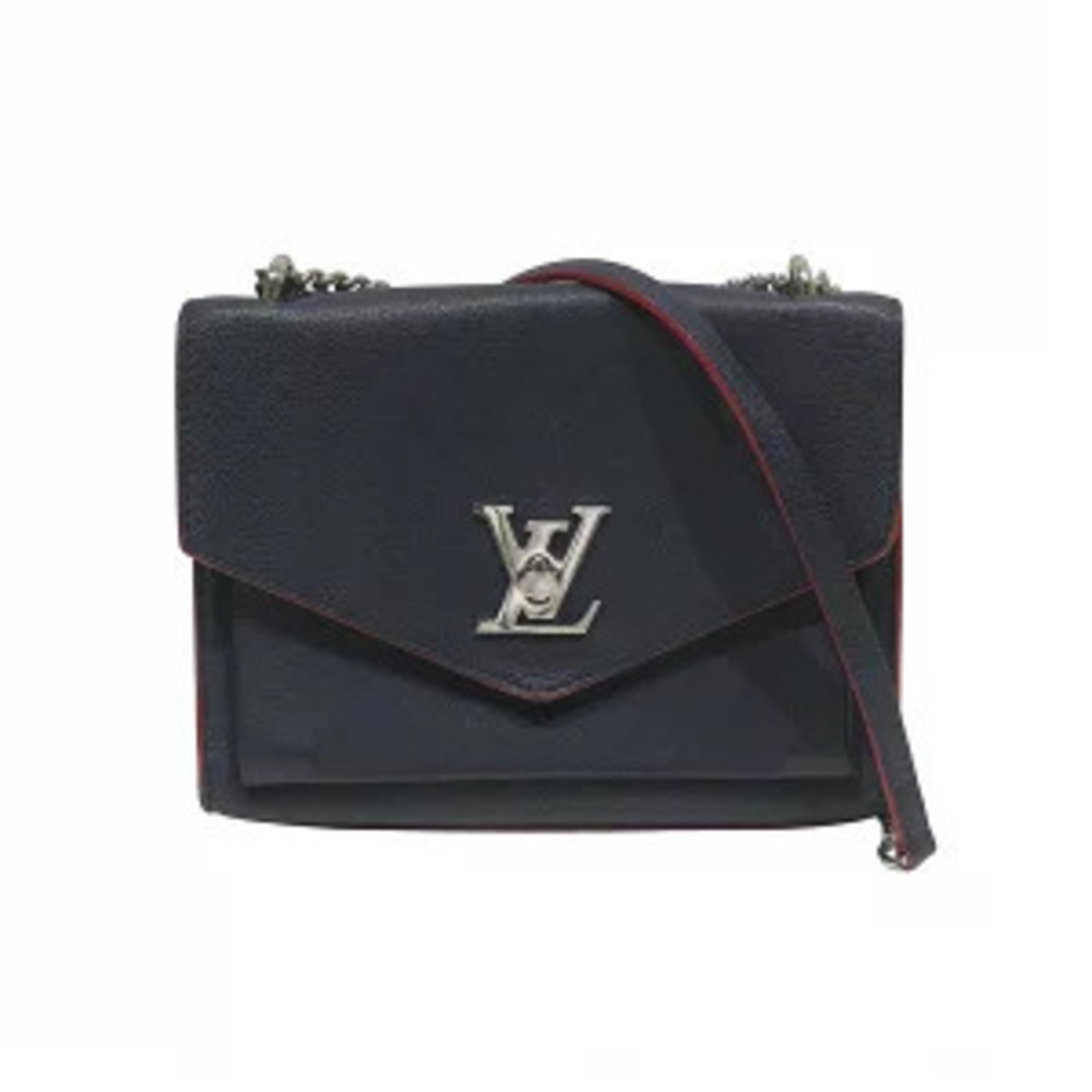 Louis Vuitton My Lockme Marine Blue Rouge Red Turnlock Closure Bag Shoulder
